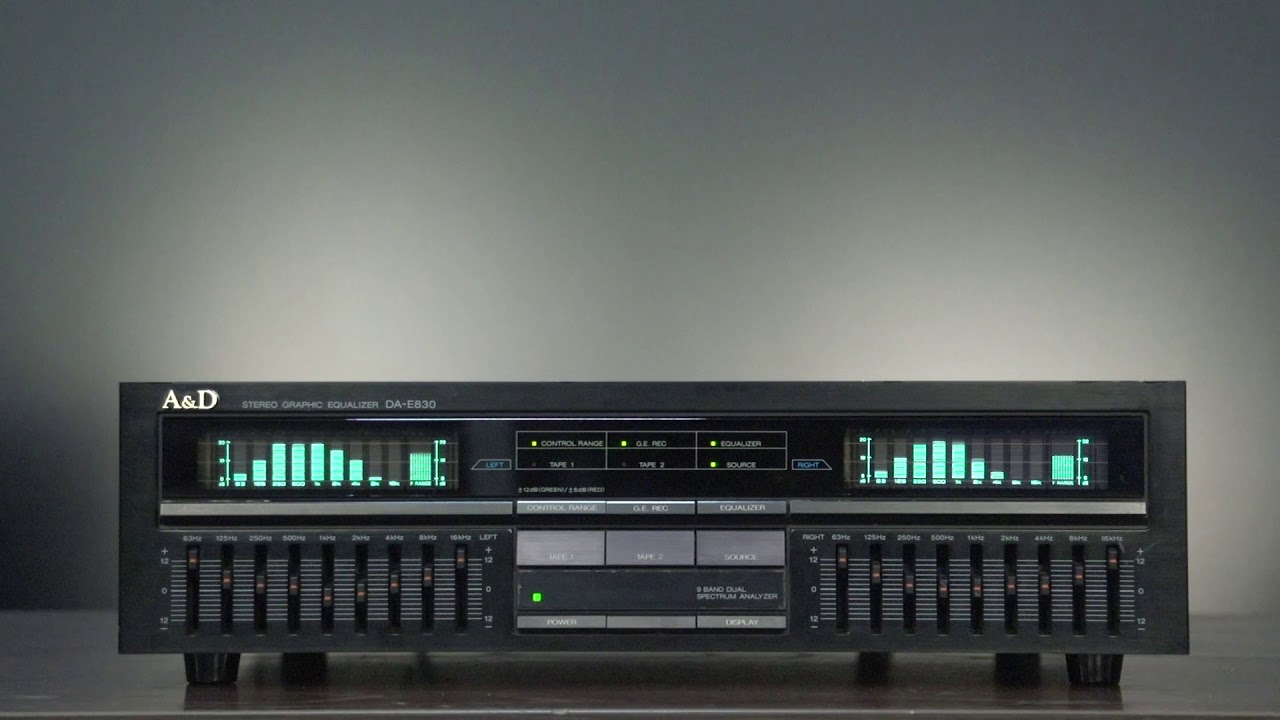 A&D DA-E830 9素子グラフィックイコライザー AKAI DIATONE