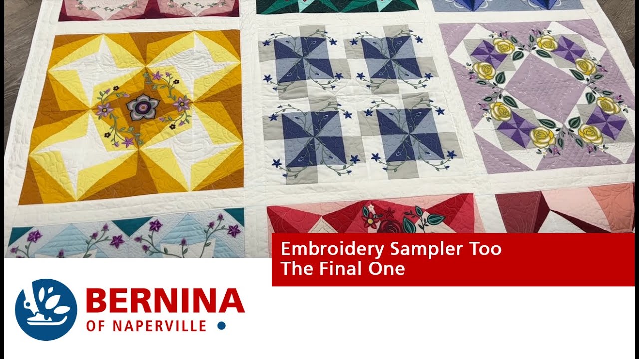 Embroidery Sampler Too: The Final One - YouTube