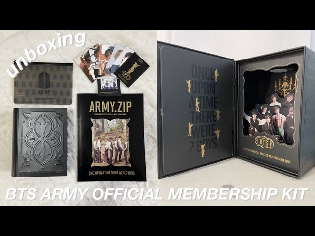 BTS ARMY OFFICIAL MEMBERSHIP KIT UNBOXING (2020) - YouTube