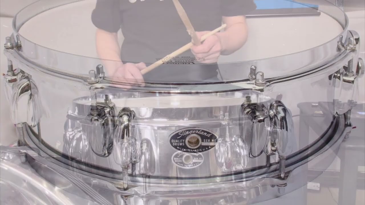 slingerland スネアドラム3機種比較 197~80's - YouTube