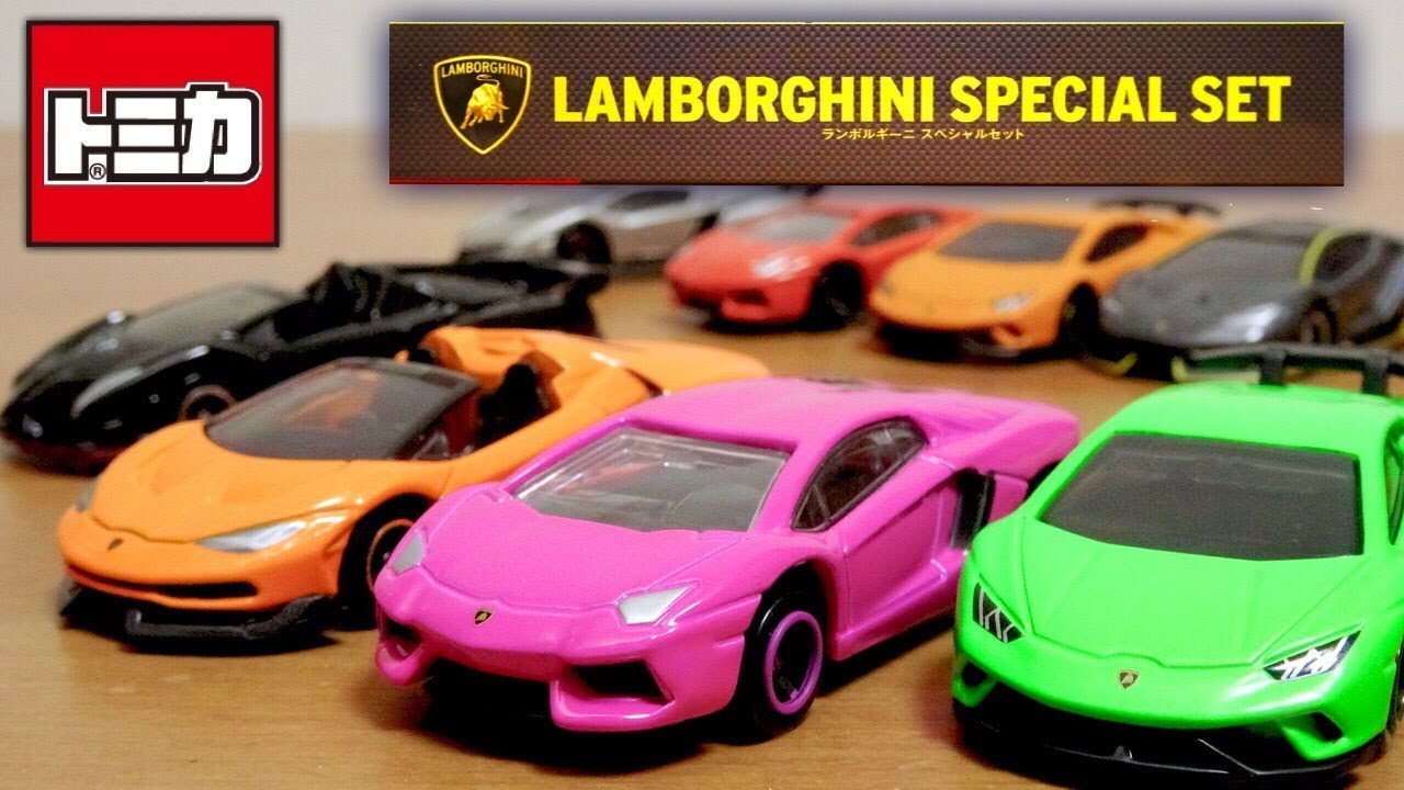 全16種コンプ]トミカ+HWランボルギーニセット