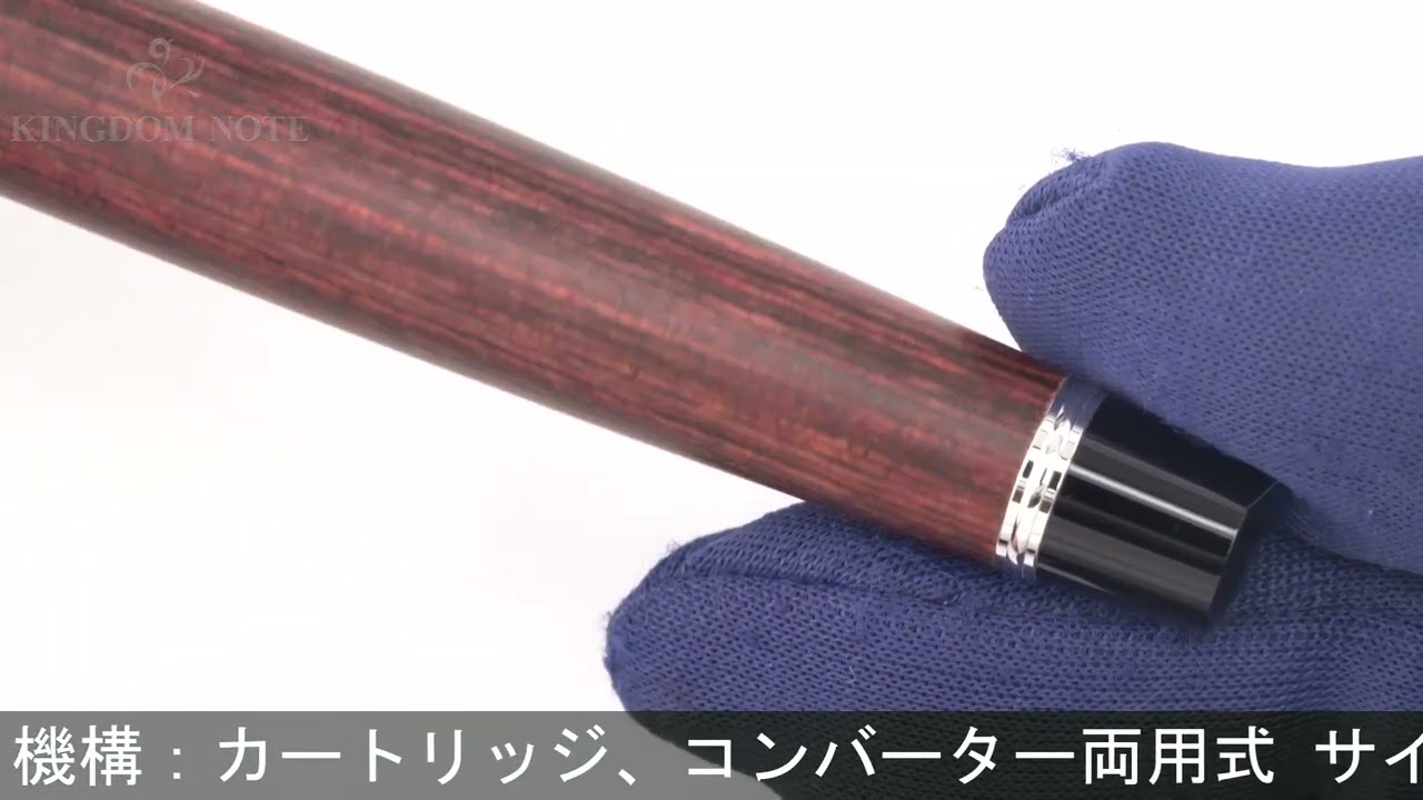 PILOT パイロット 万年筆 レグノ89s ディープレッド 細字 - YouTube