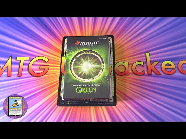 MTG Commander Collection: Green Unboxing - YouTube
