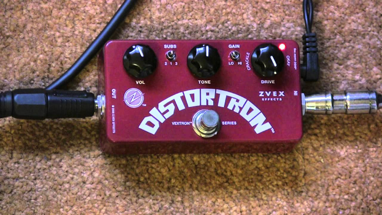 ZVEX Distortron Distortion Pedal Demo - YouTube