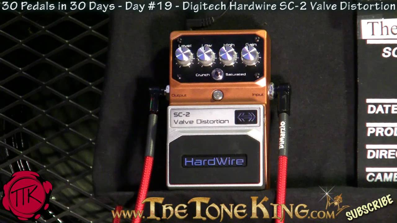 Digitech Hardwire SC-2 Valve Distortion Demo Review - 30 Pedals