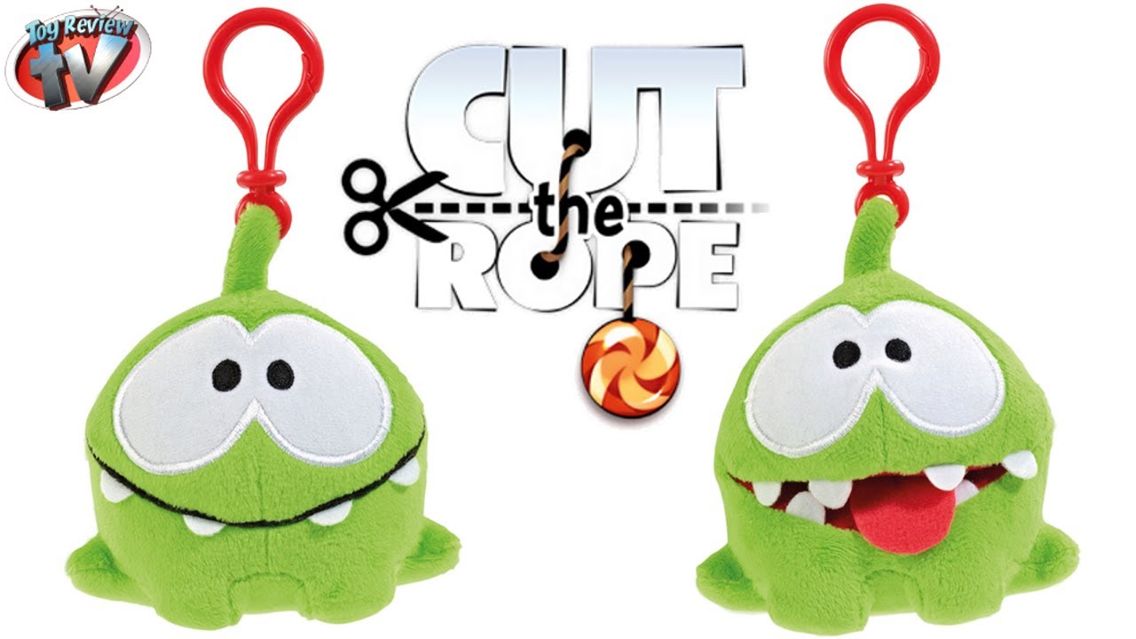 Cut The Rope Om Nom Keychain Clip Plush Toy Review, Vivid - YouTube