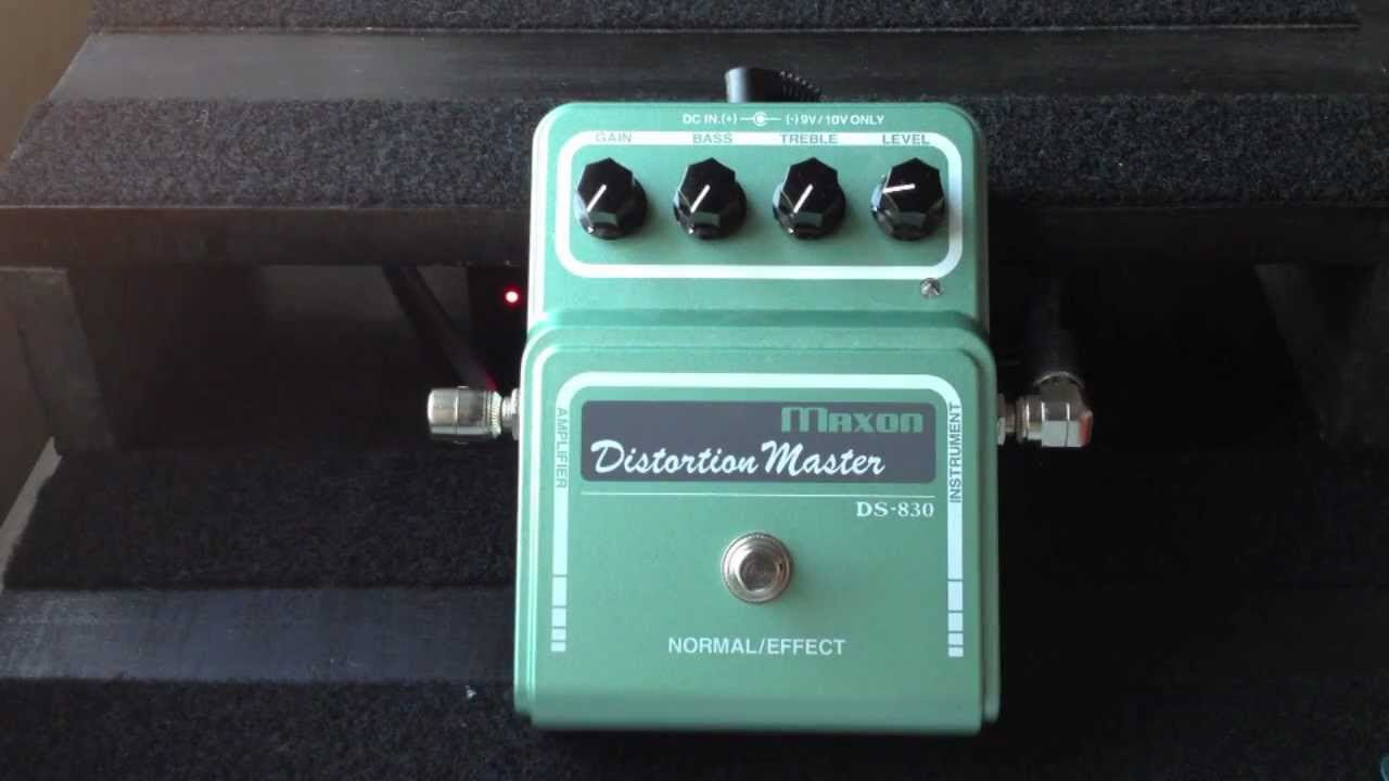 Bassicsgear Maxon Distortion Master DS-830 Demo - YouTube