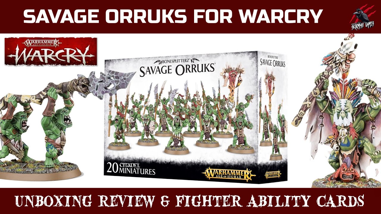 WARCRY SAVAGE ORRUKS UNBOXING REVIEW BONESPLITTERZ - Good for
