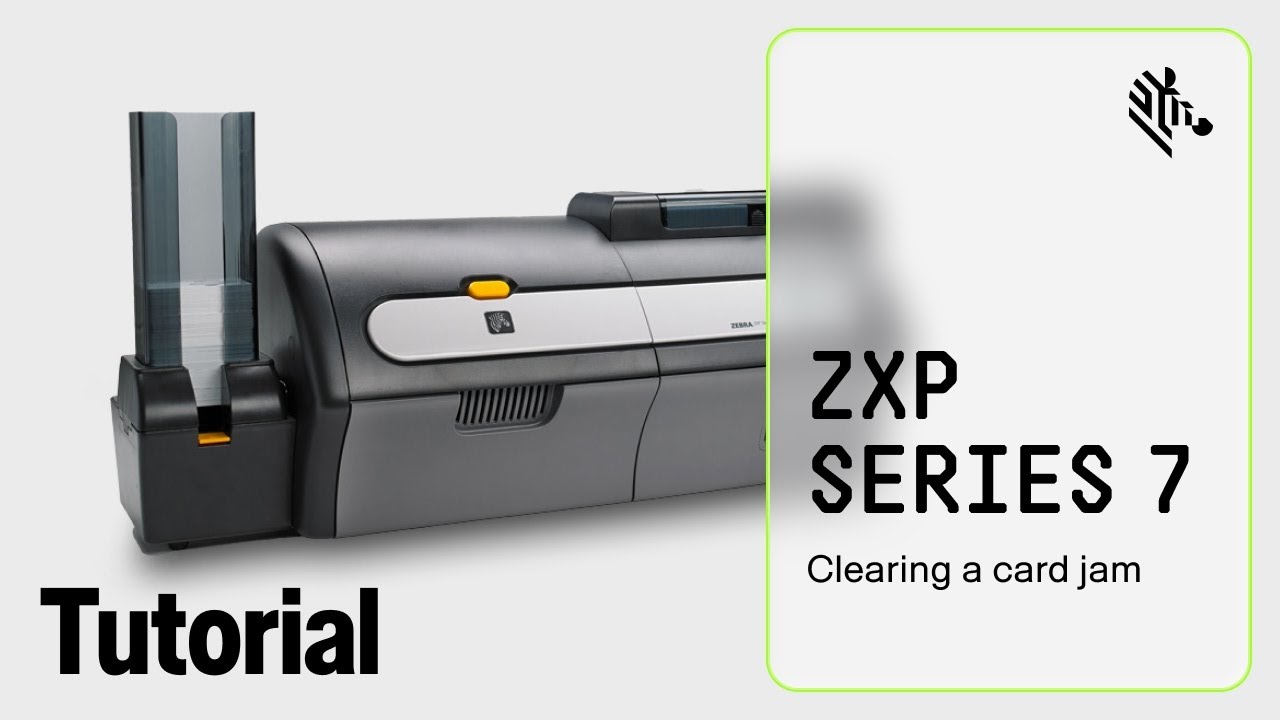 Zebra ZXP Series 7 How-To: Clear a Laminator Card Jam - YouTube