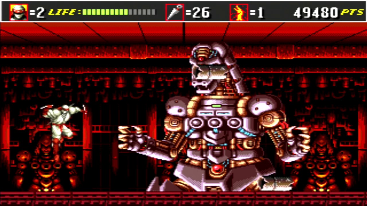 Mech-Godzilla - Shinobi III Boss Battle - YouTube