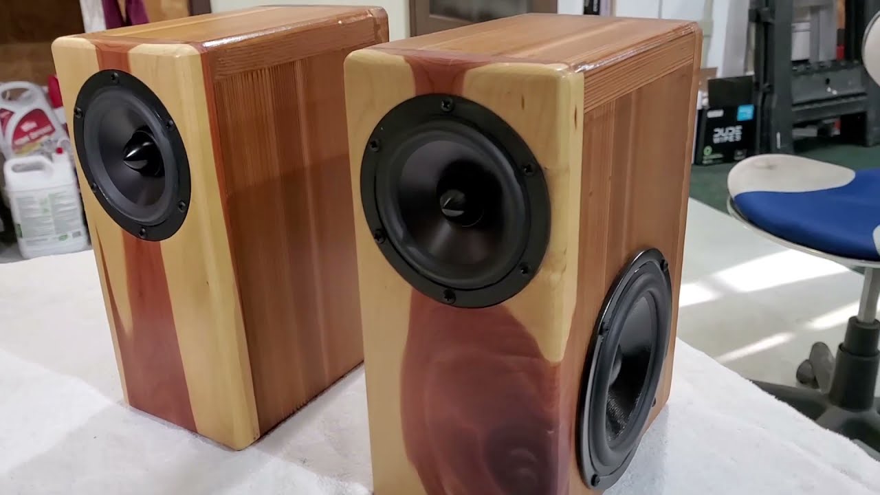 Cedar Desktop Speaker Build - YouTube