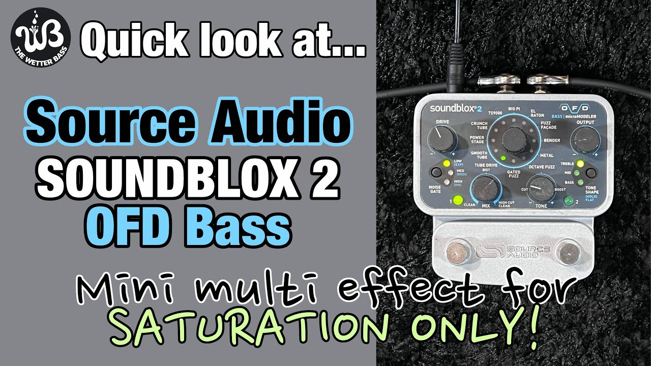 12 saturations in 1 pedal. The Source Audio OFD Bass - YouTube