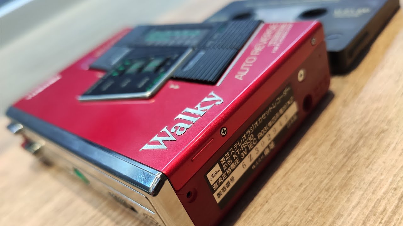 TOSHIBA】東芝Walky KT-RS30 カセットプレーヤー レッド 【TOSHIBA