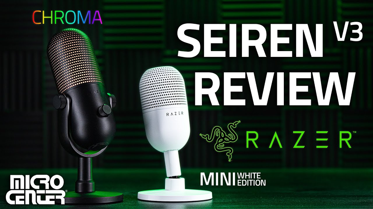 Razer Seiren V3 Mini Ultra-Compact USB Microphone - White