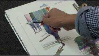 水彩動画塾 Lesson 8：風景の中の自然な人物 - YouTube