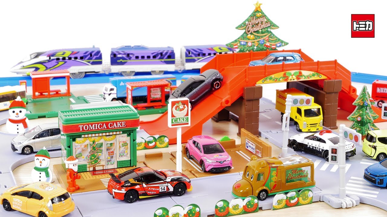 プレゼントにどうぞ！ サンタ付きトミカタウン クリスマスDXセット
