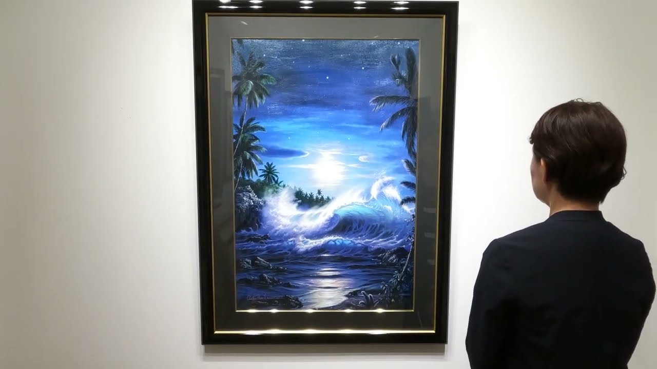 クリスチャン・リース・ラッセン 自然風景画 「マウイムーンII」印刷物