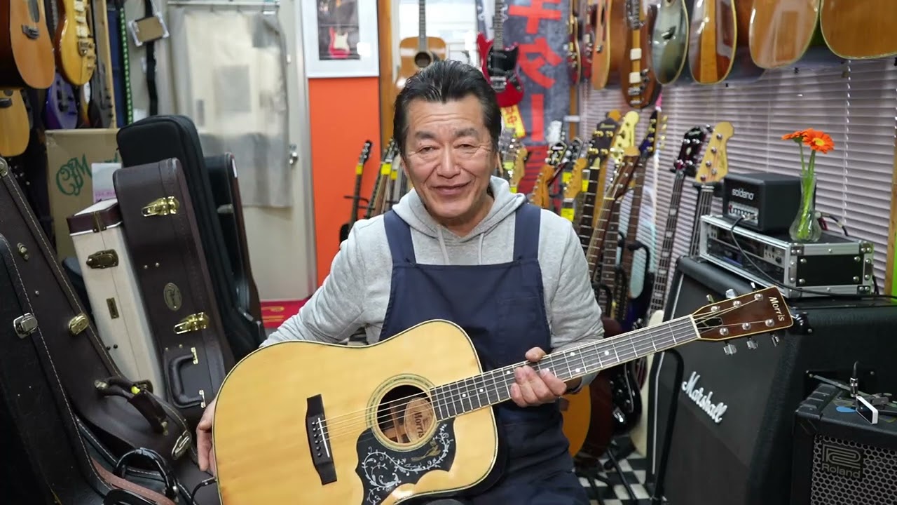 Morris WE-40 CP3搭載エレアコギター Morris WE-40 PU標準搭載