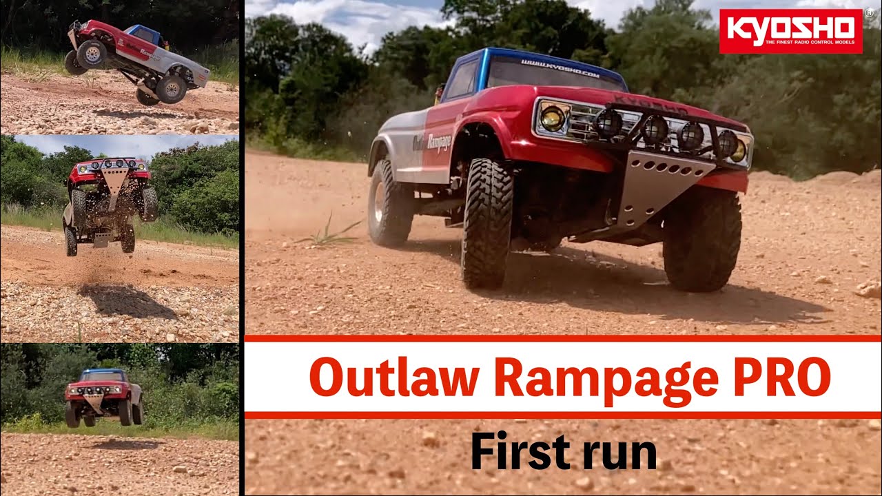 京商 Outlaw Rampage PRO 初走行】とにかくカッコいい！再販された