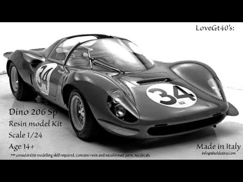 DDP models Dino 206 S 1/24スケール レジンキット Explainer Video