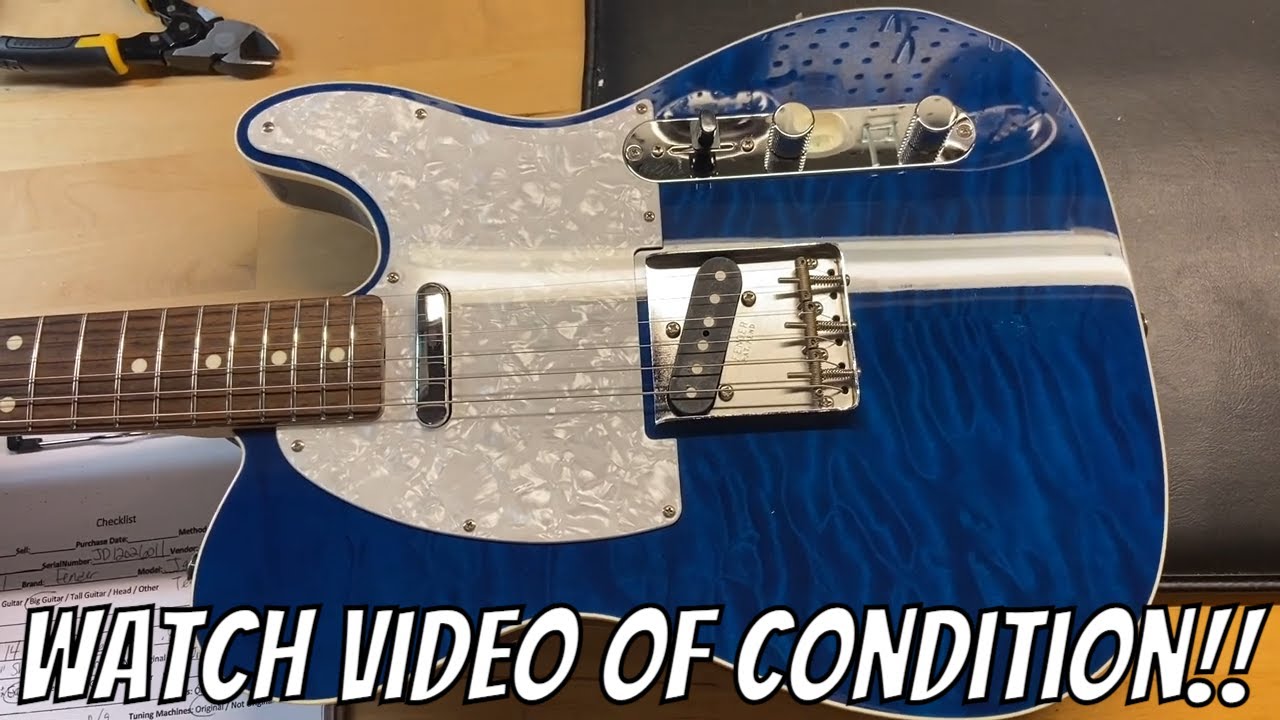 2012 Fender Japan Telecaster Custom TL62B '62 Reissue Trans Blue