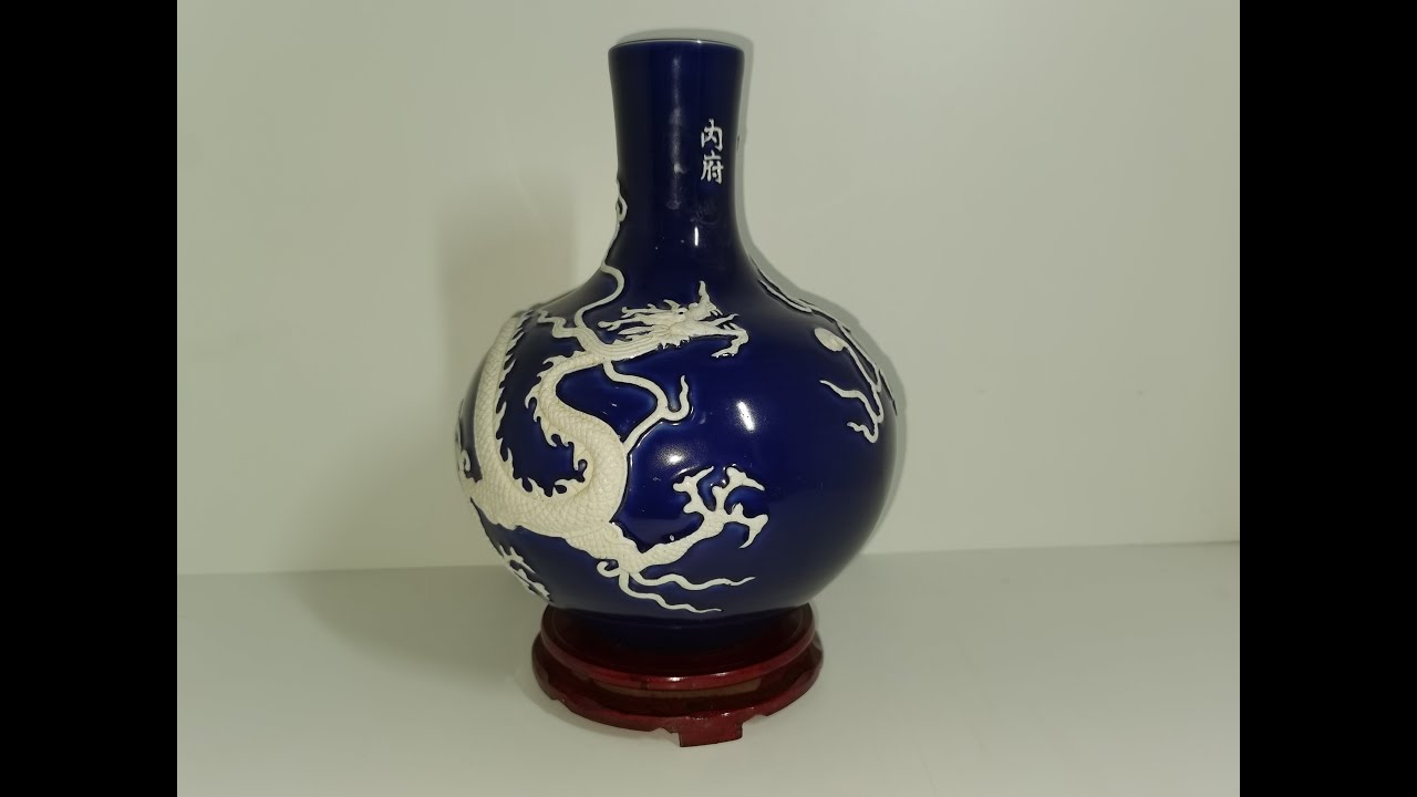 中国古美術 遼時代藍釉鶏首壷 青緑色の陶器壺古