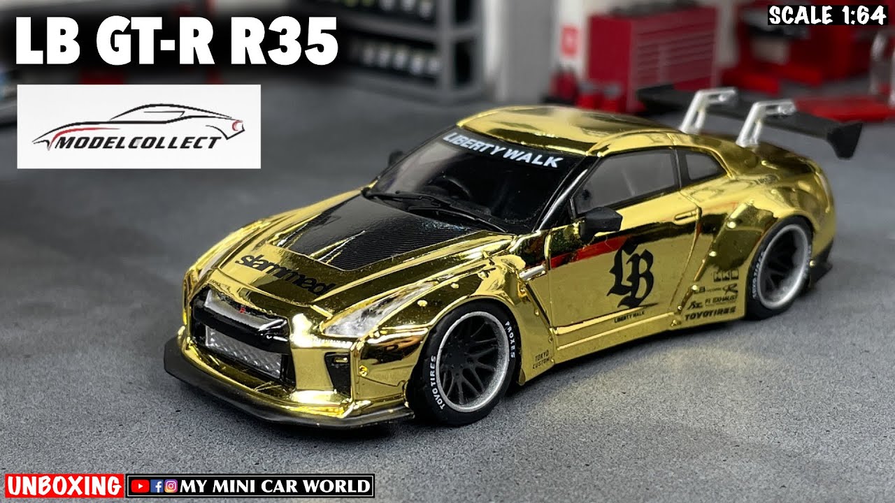 MINI GT LBWORKS Nissan GT-R R35ゴールドType1 MINI GT LB☆WORKS