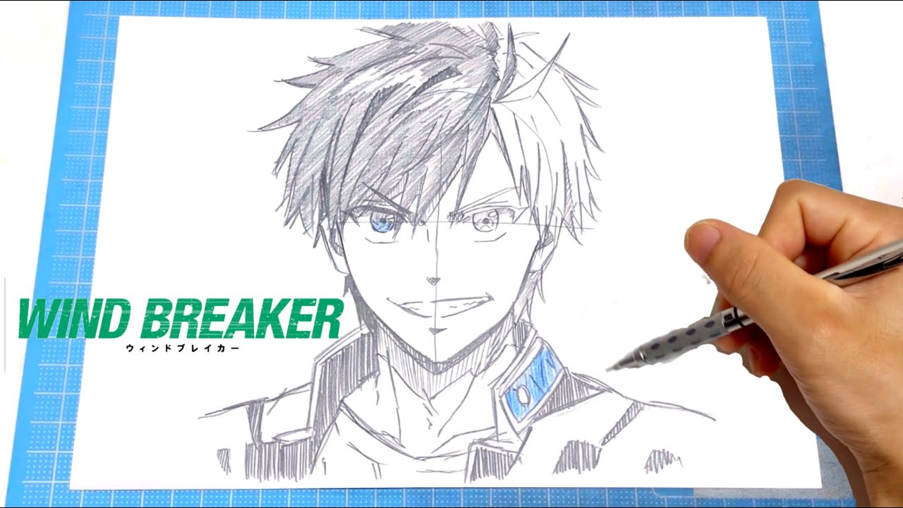 WINDBREAKER にいさとる サイン色紙 ウィンブレ 桜遥 イラスト色紙