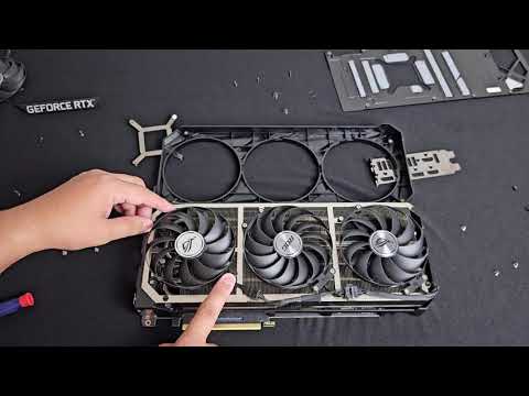 ASUS GeForce RTX 3090 ROG STRIX Fan Replacement - YouTube