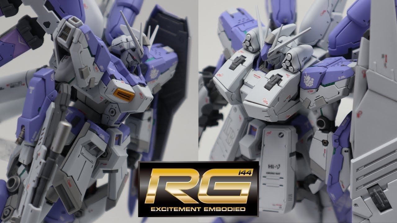 Gunpla Painting] RG Hi-ν GUNDAM FULL BUILD [Heavy Weapon System