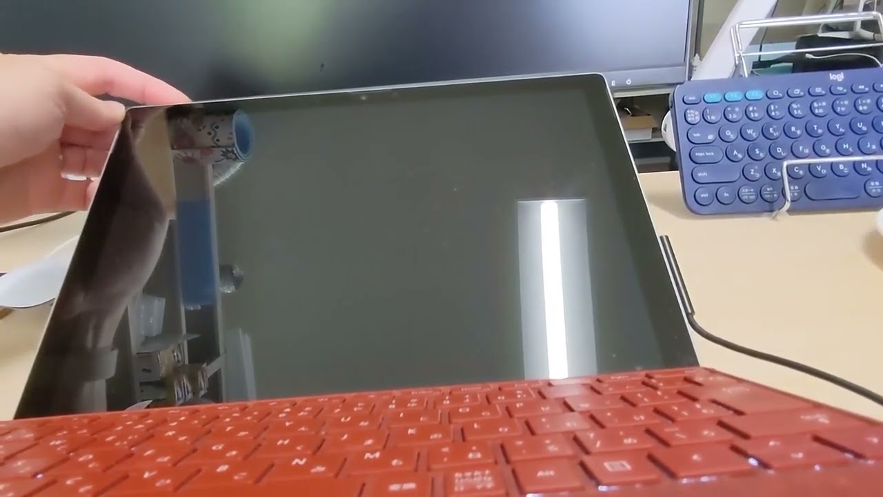Surface Pro 7 画面がつかない問題の対処方法 - YouTube