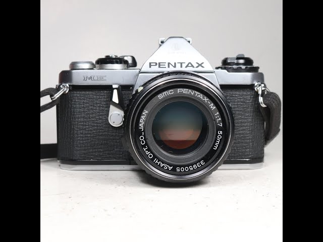 Asahi Pentax ME 35mm Film Camera with Pentax-M 50mm 1:1.7 Lens
