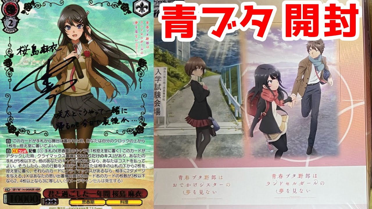 ヴァイスシュヴァルツ 青ブタ おでかけシスターの夢を見ない RR以下4