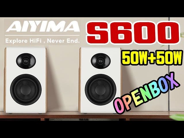 AIYIMA S600 アクティブスピーカー ブックシェルフ AIYIMA