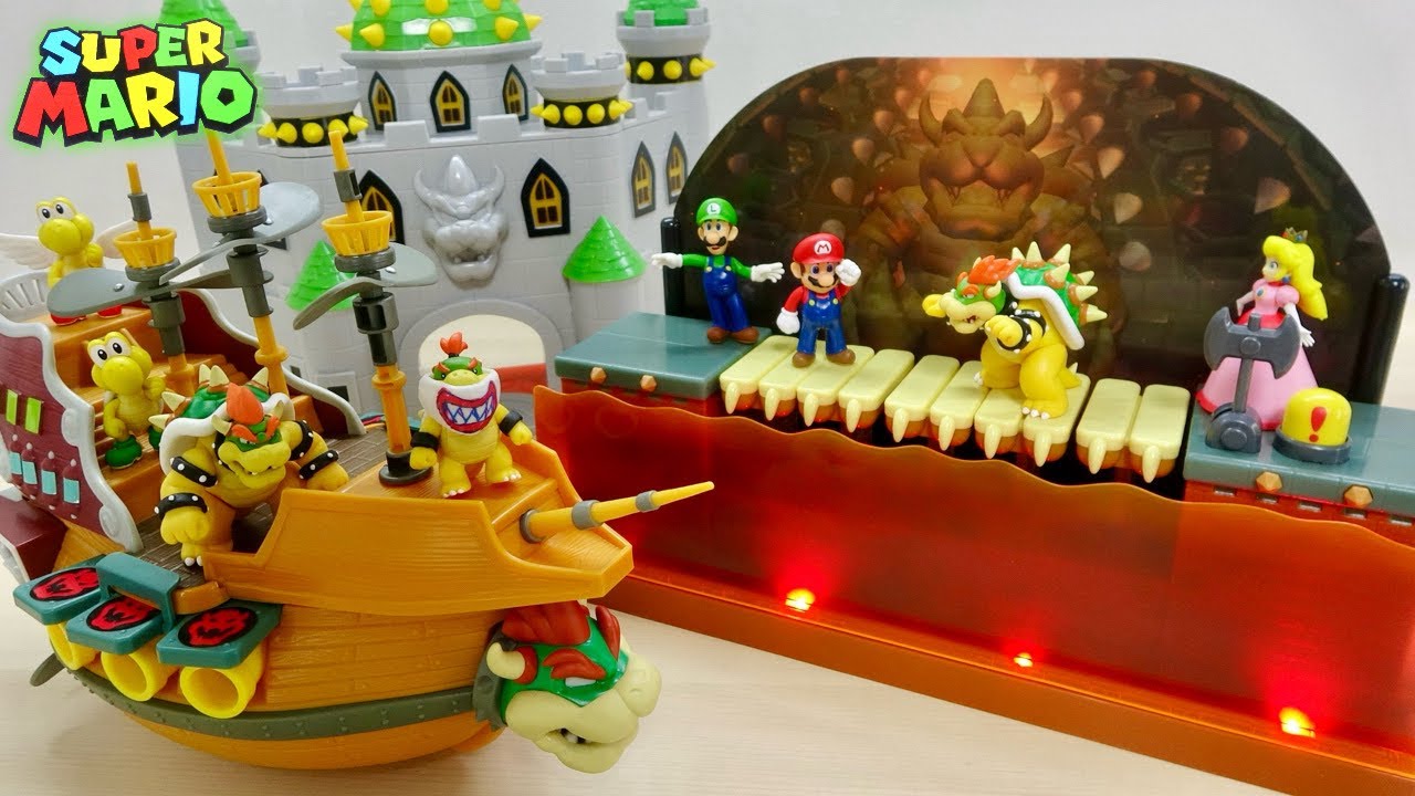 スーパーマリオ マリオ「クッパ バトル プレイセット」の橋崩落