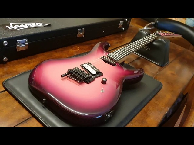 1988 KRAMER EK1-BF PURPLE BURST FLOYD ROSE BUILT BY ESP JAPAN