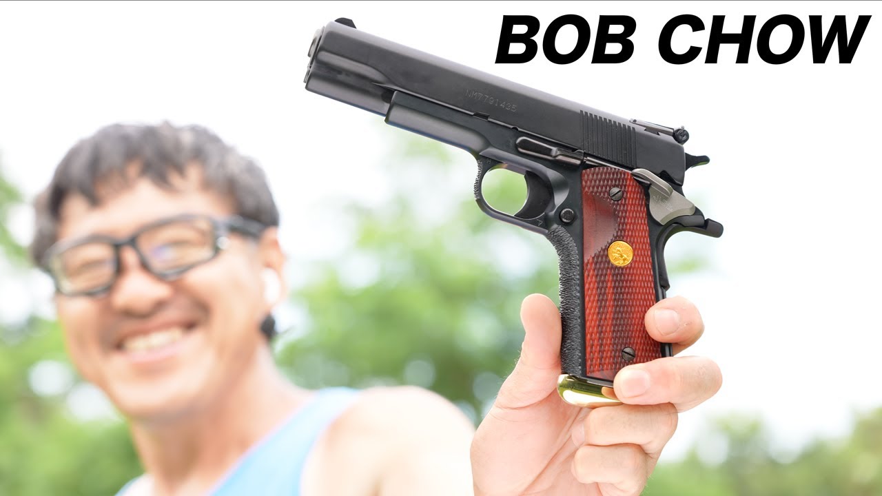 WA ボブチャウ・ガンブラックver. 実物木製グリップ付 ガスブロー