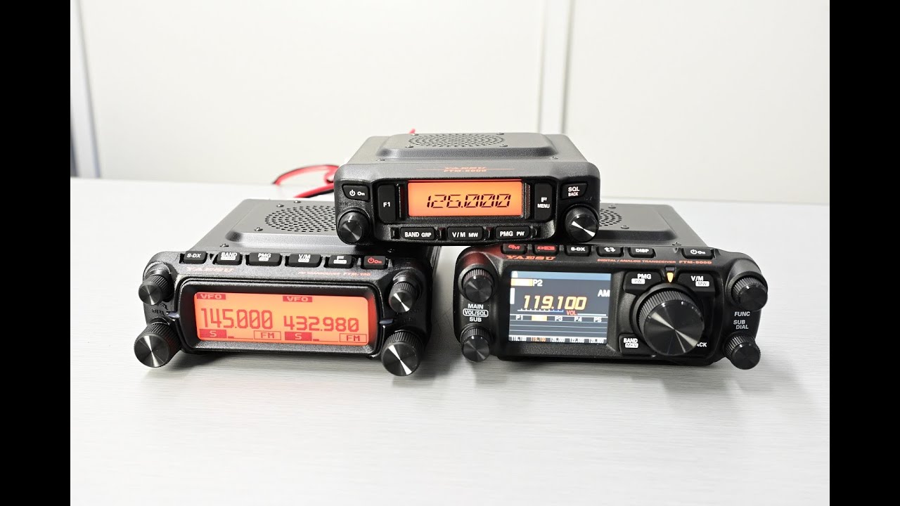 八重洲無線 FTM-150 ASP 電源投入 FTM-6000・FTM-500Dと比較 - YouTube