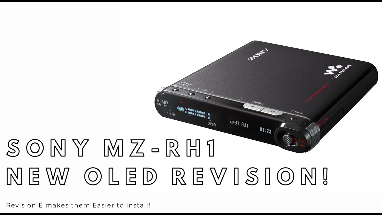 Sony MZ-RH1 MiniDisc Recorder Hi-MD NetMD New OLED Replacements