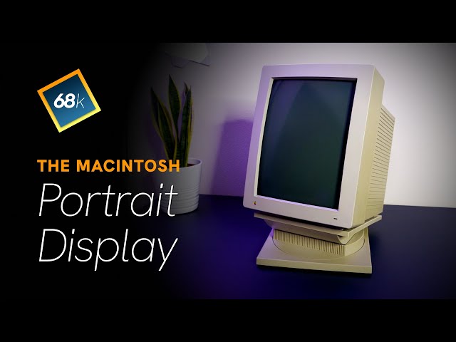 Macデスクトップ old Mac Macintosh IIci Portrait Display Mac
