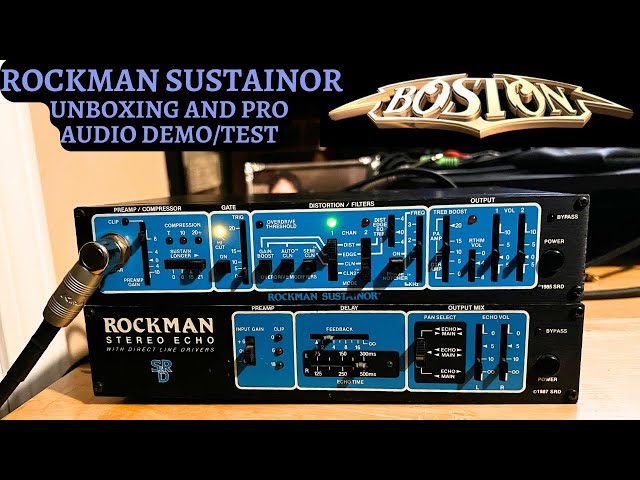 Rockman Sustainor Unboxing And Full Demo - Recorded In Pro Tools