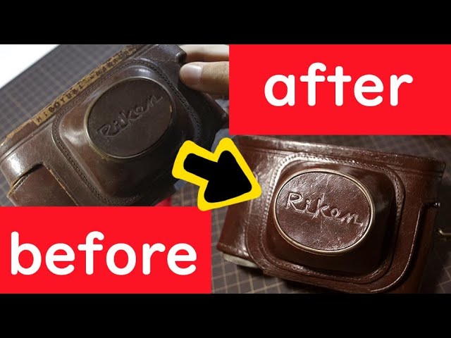 ジャンク】フィルムカメラの革ケースを磨くぞい - YouTube