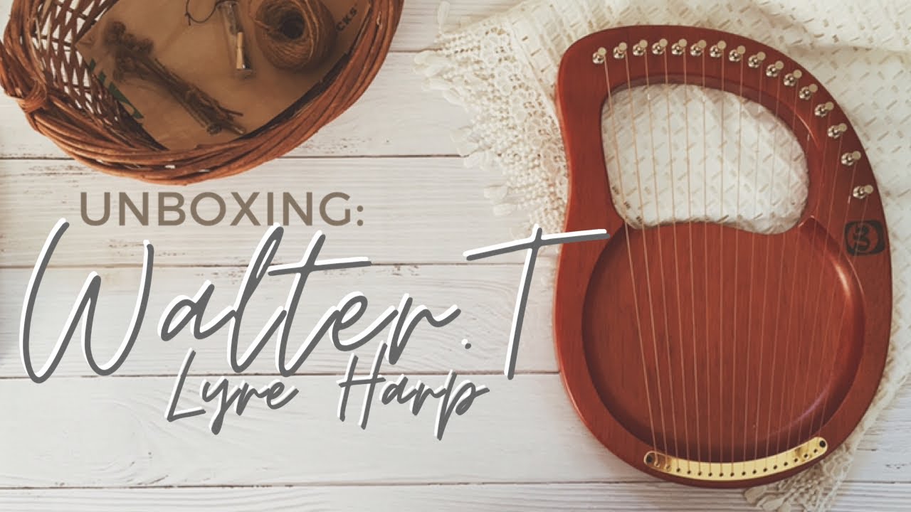 WALTER T. Lyre Harp (16 strings) | UNBOXING & Quick Sound test