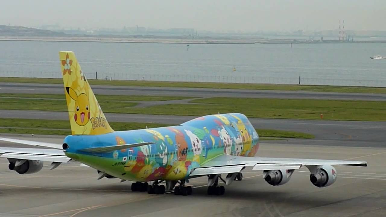 美品】1/200NH20011ANAポケモンジェットお花ジャンボ＋ミニジャンボ