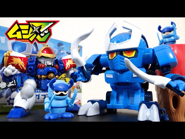 ムシ忍 クワガブジンカラクリメカ欠品あり木の枝ケースクワガニン戦闘