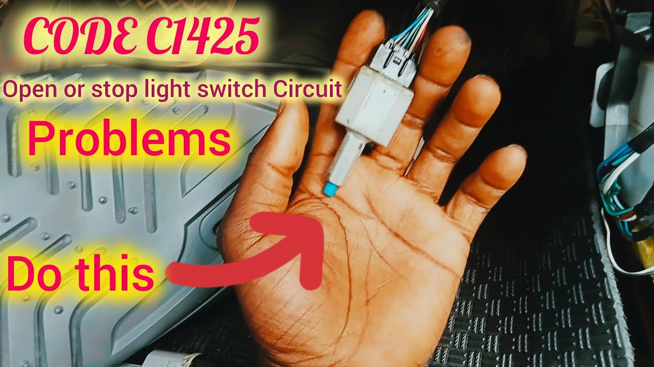 How to fix code C1425 open or stop brake switch Circuit on Prado