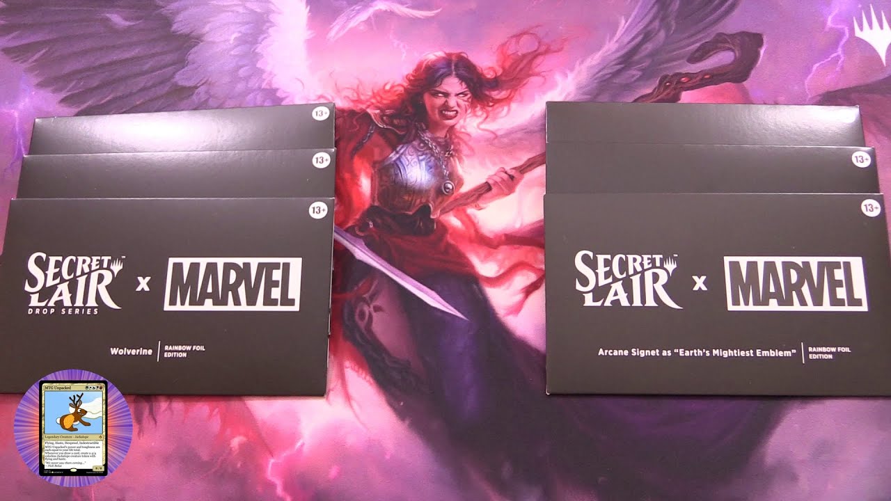 MTG Secret Lair: Marvel Foil Bundle - FUN BONUS CARDS! - YouTube
