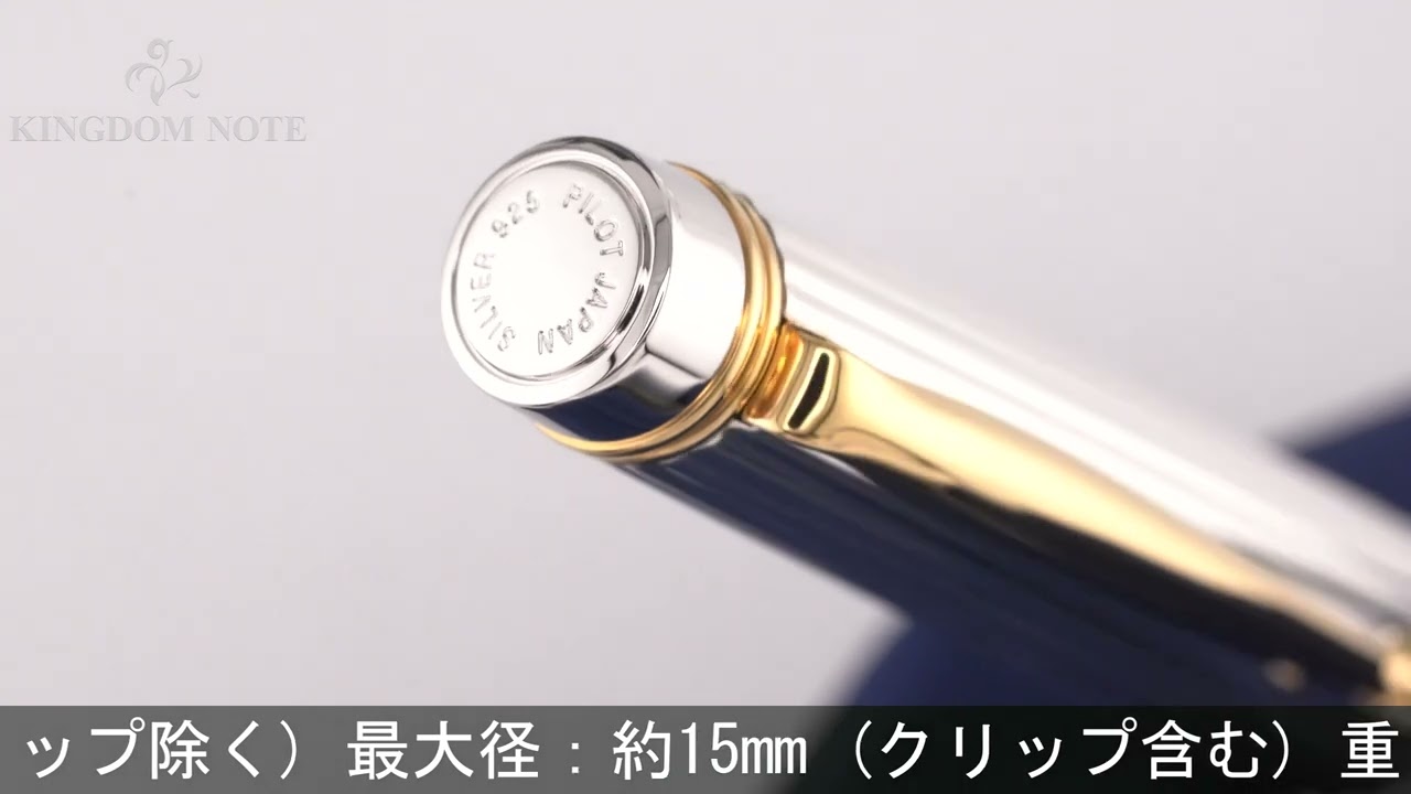 PILOT パイロット 万年筆 グランセ スターリングシルバー ストライプ
