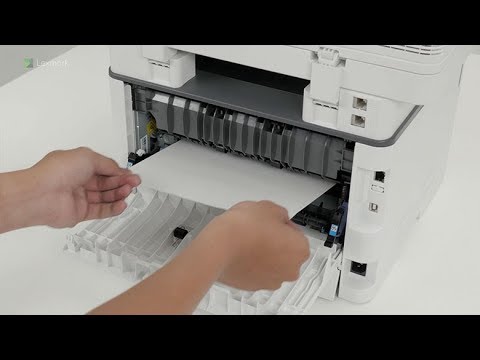 MB2236/B2236—Paper jam in the rear door - YouTube