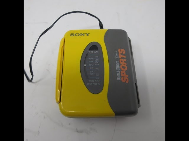 SONY WM-SXF10 Tape Player am/fm Radio Sports Walkman - YouTube